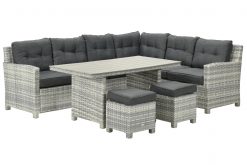 13764wf linksvoor 5mb verkleind 247x165 - Garden Impressions Alazio lounge diningset - Rechts Cloudy grey