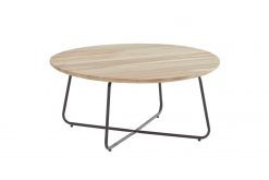 213374  axel coffee table teak 90cm h40cm  247x165 - 4-Seasons Axel koffietafel Ø 90 cm.