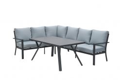 58180eg hoekvoor 5mb 247x164 - Sergio lounge dining set 3-delig - Links - Carbon black/Mint grey