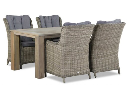 buckingham naturel brighton 165 cm 1 510x340 - Garden Collections Buckingham/Brighton 165 cm dining tuinset 5-delig