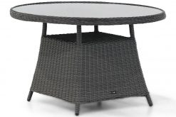 buckingham wicker dining tuintafel rond 115cm off black 247x165 - Garden Collections Buckingham dining tuintafel rond 120 cm