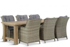 buckingham tuinset naturel 7d fourmile 247x165 - Garden Collections Buckingham/Fourmile 260 cm dining tuinset 7-delig