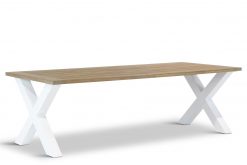 cardiff calgary teak tuintafel 240 cm met white legs foto 1 247x165 - Lifestyle Cardiff dining tuintafel 240 x 100 cm