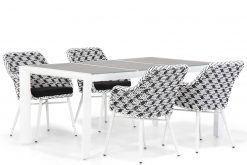 crossway blackwhite white dining tuinstoel met ravenna dining tuintafel 180 1 247x165 - Lifestyle Crossway/Ravenna 180 cm dining tuinset 5-delig