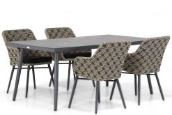 crossway mixedblacktaupe sophia 5 delig 247x165 - Lifestyle Crossway/Sophia 180 cm dining tuinset 5-delig