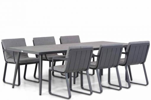 estancia aluminium dining tuinstoel sophia aluminium dining tuintafel 6p tuinset 510x340 - Lifestyle Estancia/Sophia 240cm dining tuinset 7-delig