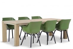 hartman sophie moss green elements met brighton tuintafel 240 cm teak 247x165 - Hartman Sophie element/Brighton 240 cm dining tuinset 7-delig