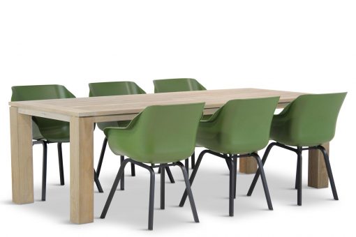 hartman sophie moss green elements met brighton tuintafel 240 cm teak 510x340 - Hartman Sophie element/Brighton 240 cm dining tuinset 7-delig