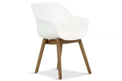 hartman sophie teak white tuinstoel foto 1 1 247x165 - Hartman Sophie dining tuinstoel met teakpoot White