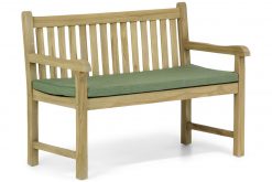 img 7745tuinset 247x165 - Garden Collections Preston tuinbank teak 120 cm incl. kussen forest green