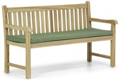 img 7766tuinset 247x165 - Garden Collections Preston tuinbank teak 150 cm incl. forest green kussen