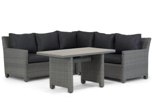 lusso hoek loungeset dining off black met hoge loungetafel 510x340 - Garden Collections Lusso dining loungeset 4-delig