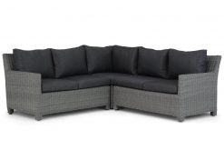 lusso wicker hoek loungeset 3 delig off black  247x165 - Garden Collections Lusso dining loungeset 3-delig