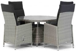 madera new grey buckingham 115cm 5 delig 247x165 - Garden Collections Madera/Buckingham 115 cm rond dining tuinset 5-delig