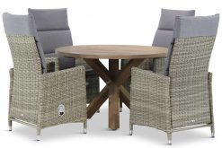 madera tuinset naturel 5d sand city 247x165 - Garden Collections Madera/Sand City rond 120 cm dining tuinset 5-delig