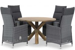 madera tuinset off black 5d sand city 247x165 - Garden Collections Madera/Sand City rond 120 cm dining tuinset 5-delig