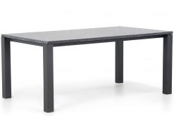 munster tafel 180x100 cm antracite 247x165 - Van Dijk Munster dining tuintafel 180 x 100 cm