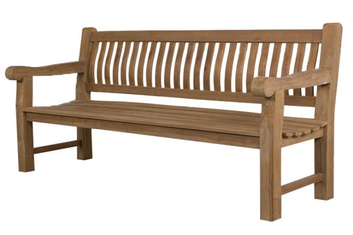 patrick teak tuinbank xl vrijstaand 510x340 - Teakhouten tuinbank Patrick XL - 200 cm.