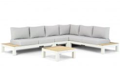 ravalla wit 5 delig middenmodule loungetafel vierkant 247x165 - Lifestyle Ravalla hoek loungeset 5-delig