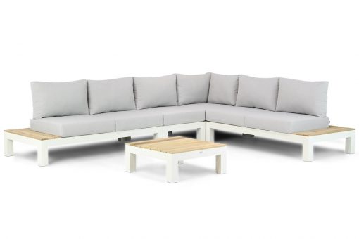 ravalla wit 5 delig middenmodule loungetafel vierkant 510x340 - Lifestyle Ravalla hoek loungeset 5-delig