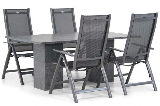 royal club tuinset antracite 5d graniet rechthoek 510x340 - Hartman Royal Club/Graniet 180 cm dining tuinset 5-delig