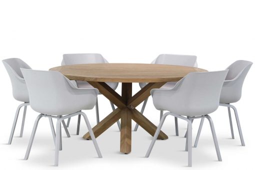 sophie tuinset misty grey 7d sand city 510x340 - Hartman Sophie element/Sand City rond 160 cm dining tuinset 7-delig