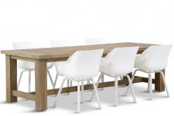 sophie tuinset white 7d fourmile 247x165 - Hartman Sophie element/Fourmile 260 cm dining tuinset 7-delig