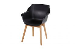 studio armchair teak carbon black 247x165 - Hartman Sophie Studio dining armstoel - Carbon Black - Teak poot