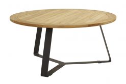 taste basso tuintafel rond 247x165 - Taste Basso tuintafel - rond - teak hout - 160 cm.