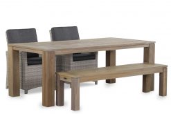 tuinset alta met brighton tafel en brighton picknick 170 cm 1 247x165 - Domani Alta/Brighton 200 cm dining tuinset 4-delig