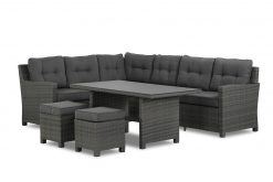 wicker loungeset luga met 2 hockers 1 247x165 - Domani Luga dining loungeset 5-delig