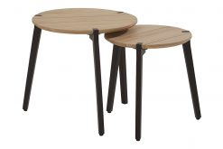 gabor teak alu set van 2 247x165 - 4 Seasons Outdoor | Bijzettafel Gabor 2 Stuks | Teak-Aluminium