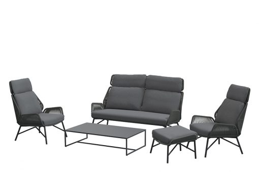 loungeset carthago platinum vrijstaand 510x340 - 4 Seasons Outdoor | Loungeset Carthago | Platinum