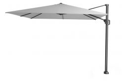 platinum zweefparasol challenger t1 3x3 licht grijs vrijstaand 247x165 - Platinum | Zweefparasol Challenger T¹ 300 x 300 cm | Lichtgrijs