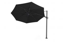 platinum zweefparasol challenger t2 350 zwart vrijstaand 247x165 - Platinum | Zweefparasol Challenger T² Ø350 cm | Zwart