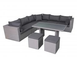 salou lounge dinging flat dark grey 247x184 - Fonteyn | Lounge-/Dining set Salou | Dark Grey