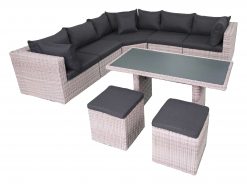 salou xl light grey loungedining halfmoon 247x184 - Fonteyn | Lounge-/Dining set Salou XL | Halfmoon Light Grey