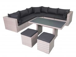 salou xl lounge dining flat light grey 1 247x184 - Fonteyn | Lounge-/Dining set Salou | Light Grey