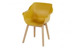 sophie armleuningen teak curryyellow 247x165 - Hartman | Tuinstoel Sophie met Armleuningen Teak | Curry Yellow