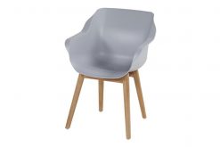 sophie armleuningen teak mistygrey 247x165 - Hartman | Tuinstoel Sophie met Armleuningen Teak | Misty Grey