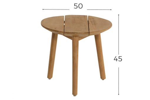 sophie studio natural old teak 510x340 - Hartman | Bijzettafel Sophie Studio Ø50 x 45(h) cm | Natural Old Teak