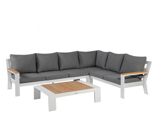 valerie hoekbank rechts wit 510x379 - Exotan | Loungeset Valerie Rechts | White