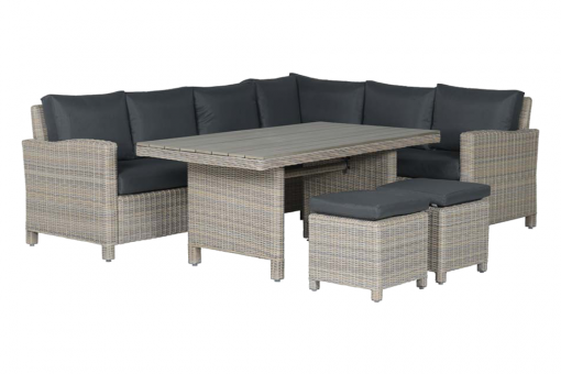 02682gs 510x340 - Vancouver lounge dining set vintage willow - Rechts - Garden Impressions