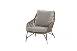 213538  babilonia living chair mid grey knotted with 2 cushions 01 247x165 - 4-Seasons Babilonia Loungestoel - Mid Grey