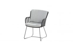 213825  fabrice dining chair anthracite anthracite with 2 cushions 01 247x165 - 4-Seasons Fabrice tuinstoel - Antraciet