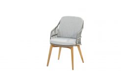 213842  sempre dining chair teak silver grey with 2 cushions 01 247x165 - 4-Seasons Sempre tuinstoel - Teak/Silver Grey