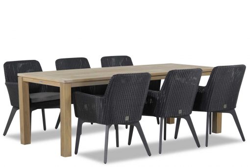 4 seasons outdoor lisboa black alu bristol 220 cm 1 510x340 - 4 Seasons Outdoor Lisboa/Bristol 220 cm dining set 7-delig