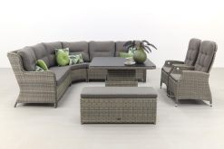 632a4634 247x165 - Sandigo lounge dining set met bijzetbank + 2x verstelbare tuinstoel