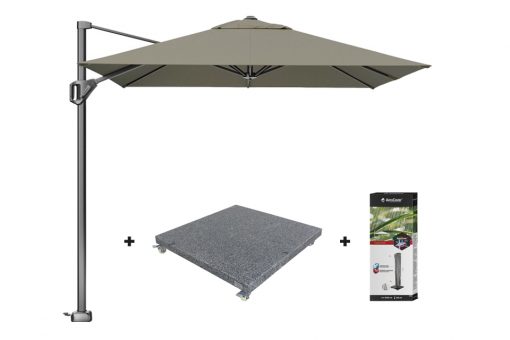 7149e h1901 7970 510x340 - Platinum Voyager zweefparasol T1 2.5x2.5 m. - Taupe met voet en hoes