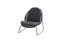 91259  delano living chair anthracite with 2 cushions 01 247x165 - Taste Delano Loungestoel - Antraciet